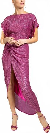 In The Mood For Love Bercot Dress In Pompadour Pink