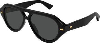 Bottega Veneta Aviator Zonnebril - unisex - Zonnebrillen - Zwart - 56 MM - Accessoires