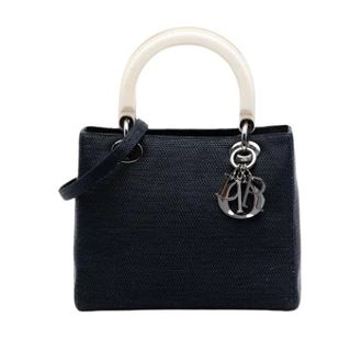 Dior Pre-owned Lady Dior - Dames - Pre-owned - Blauw - Maat: ONE Size Nylon