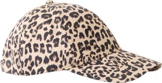 Bonprix Baseball Cap BONPRIX, Damen, schwarz, braun leo bedruckt, Web, Baumwolle, Caps Baseball Cap, aus reiner Baumwolle, mit Leo-Muster, f&uuml;r Fr&uuml;hling und So