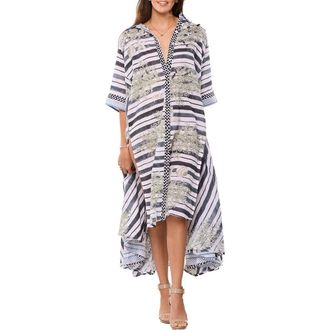 Ranee&rsquo;s Shell High-Low Shirtdress in White at Nordstrom Rack