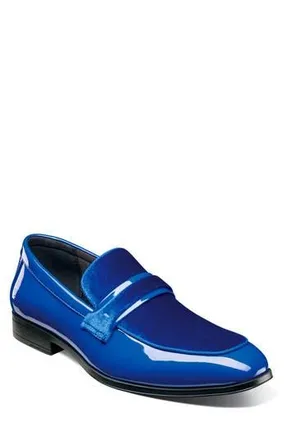 Stacy Adams Spratley Patent & Velour Loafer in Royal Blue at Nordstrom Rack, Size 10.5
