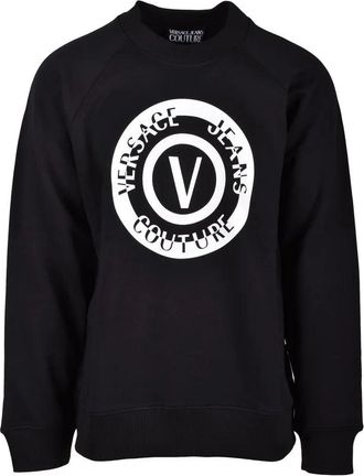 Versace Jeans Couture Black Cotton Sweatshirt