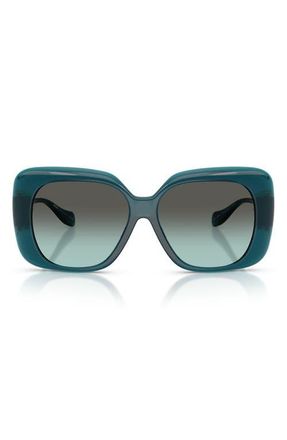 Versace 57mm Square Sunglasses in Blue /Green Gradient at Nordstrom