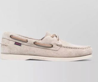 Sebago portland flesh out round toe boat loafers