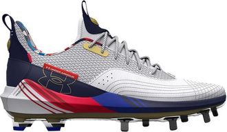 Under Armour Mens Harper 7 Low ST - Baseball Shoes Midnight Navy/White/White Size 10.0