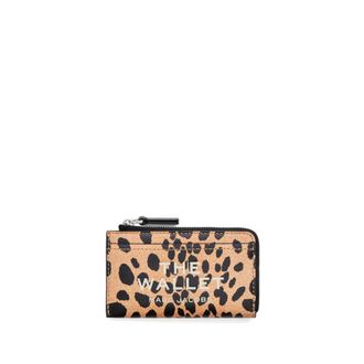 Marc Jacobs Cheetah Top Zip Multi Wallet - female - Marc Jacobs - Wallets & Cardholders - Beige - ONE SIZE - Accessories