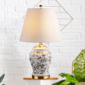 Jonathan Y Designs Penelope 22 Chinoiserie Classic LED Table Lamp