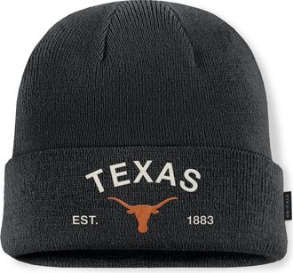 Nike Texas 2025 Military Appreciation Nike Mens College Cuffed Beanie in Black | NC3600ATXE-6JR