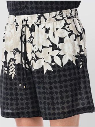 Amiri viscose floral print deck shorts