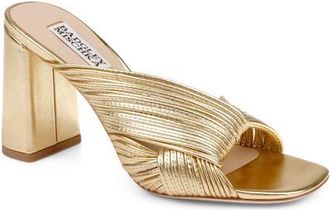 Badgley Mischka Winslow Slide Sandal in Gold Metallic at Nordstrom, Size 8.5