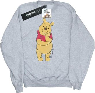 Disney Heren Winnie De Poeh Klassiek Poeh Sweatshirt (Sportgrijs)
