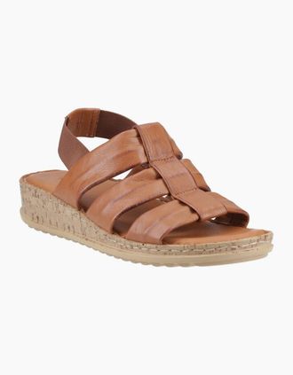 Hush Puppies Womens Eden Womens Wide Fit Sandals - Brown - Size: 4