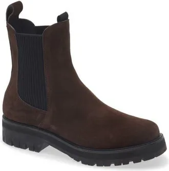 Rag & Bone Corey Lug Sole Chelsea Boot in Brown Suede at Nordstrom, Size 36.5