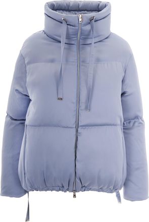 Herno Light Blue High Neck Padded Down Jacket