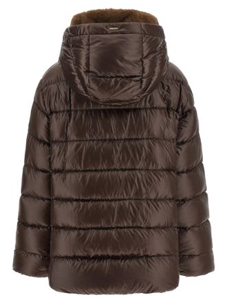Herno Womens Brown Polyamide Full-Length Jacket Clothing