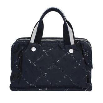 Chanel Pre-owned Handbags, female, Black, Size: ONE SIZE Pre-owned Vintage Travel Line Handbag
