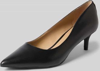 Lauren Ralph Lauren Pumps aus Leder mit elastischem Riemen Modell ADRIENNE in Black, Gr&ouml;&szlig;e 36,5