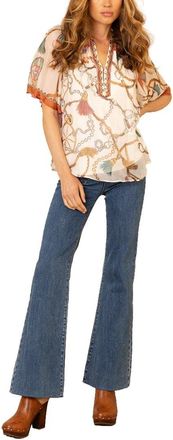 Hale Bob Hana Silk-Blend Top