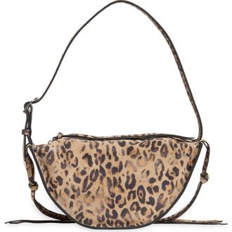 Steve Madden Suede Half Moon Crossbody Bag in Leopard at Nordstrom Rack