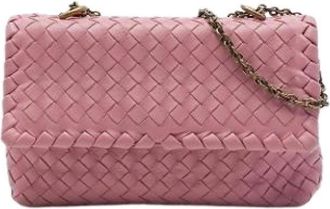Bottega Veneta Pre-owned Olimpia Schoudertas - Dames - Vintage Schoudertas - Roze - ONE Size - Leer - Vintage