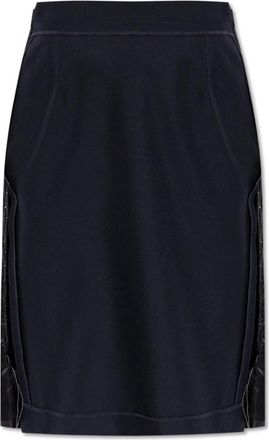 Maison Margiela Rokken, Dames, Zwart, XS, Wol, Rok met rafelrand