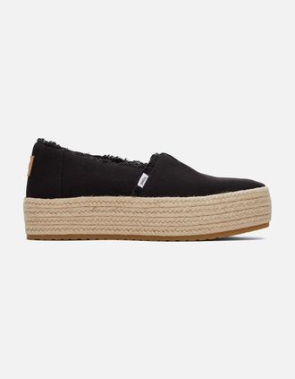 Toms Toms Womens Valencia Womens Espadrilles - Black - Size: 4