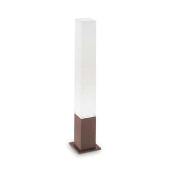 Netlighting Edo Outdoor Bollard Lamp 1 Light Coffee IP44 in Brown