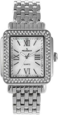 Peugeot Panther Square Tank Bracelet Watch- 36x30MM in Silver at Nordstrom
