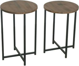 Dmora Dmora - Mesa De Caf&eacute; Dluperin, Mesa De Centro Baja, Revistero Para Sof&aacute;, Estante De La Sala De Estar, 70x35h55 Cm, Nuez