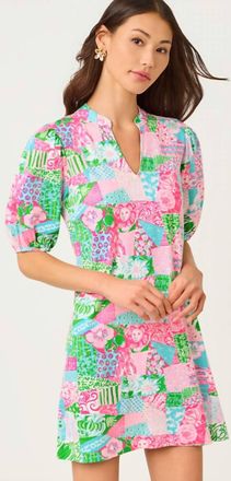 Lilly Pulitzer Carey Mini Dress In Crazy Quilt