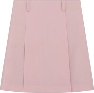 Miu Miu Mohair Blend Mini Rok - Dames - Korte rokken - Roze - S - Wol - Rokken