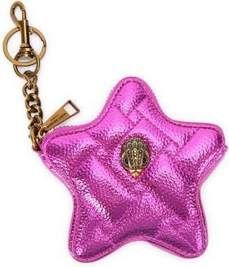 Kurt Geiger Kensington Heart Mirror Bag Charm in Bright Pink at Nordstrom Rack