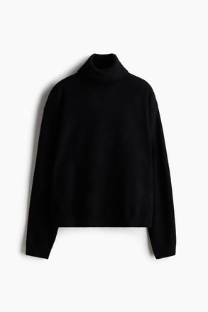 H&M Kaschmirpullover mit Rollkragen - Schwarz