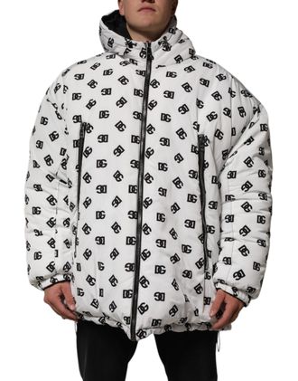 Dolce & Gabbana Dg Print Gevoerde Hooded Jacket