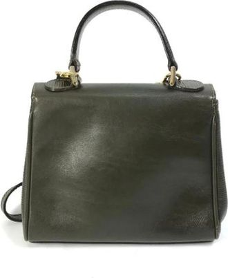 Fendi Pre-owned Leather fendi-bags - Dames - Vintage Handtas - Groen - ONE Size - Vintage