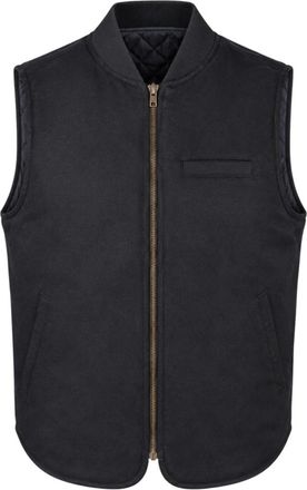 Bl'ker Gilet Reversibile in Lana Gufo - - Jackets - Uomo - Nero - L