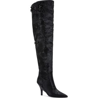 Azalea Wang Backer Thigh High Boot in Black at Nordstrom Rack, Size 11