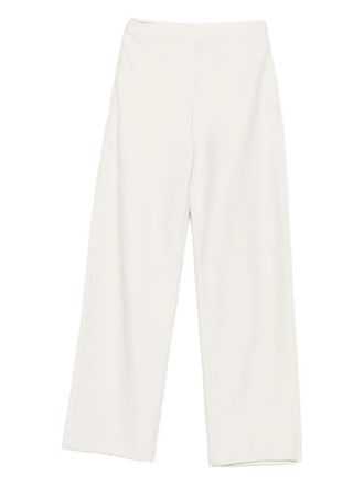 Emporio Armani textured straight trousers - Neutrals