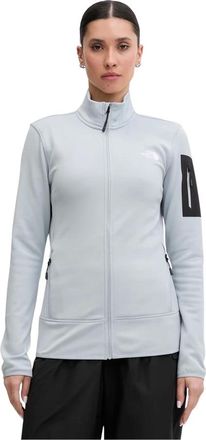 The North Face Fitness, Dames, Blauw, S, Polyester, Mistyescape Fleecejack met volledige rits