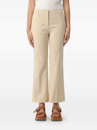 Max Mara linen trousers - women - Linen/Flax - 46 - Neutrals