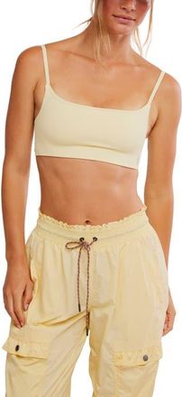Free People FP Movement Tighten Up Mini Sports Bra in Sunlit Yellow at Nordstrom, Size X-Large