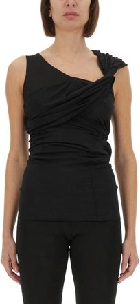 Rick Owens Tops, Dames, Zwart, L, Nylon, Sahara Top