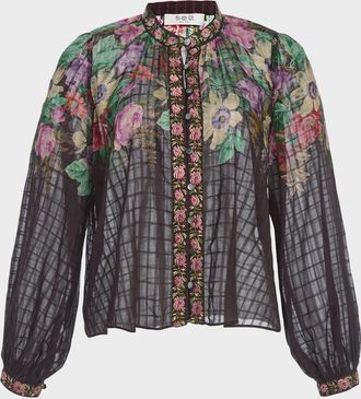 Sea New York Viktoria Floral-Print Blouse