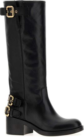 Chlo&eacute; Womens Dakota Boot Black Leather