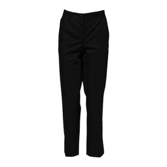Dolce & Gabbana Broeken, Dames, Zwart, M, Katoen, Hoge taille formele broek