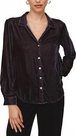 Bella Dahl Long Sleeve Clean Shirt In Arctic Smoke