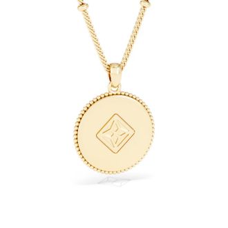 The Diamond Store Zodiac Capricorn Necklace Medallion Lab Grown 0.02ct in 18K Gold Vermeil