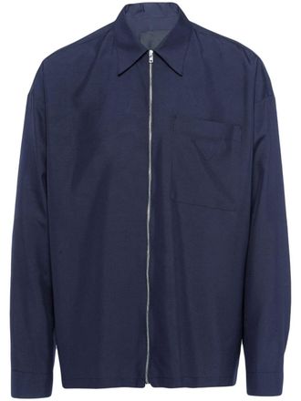 Prada Overhemd met rits - Blauw