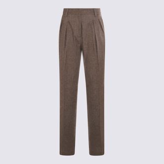 Antonelli Brown Wool Timo Pants